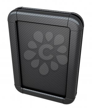 Royalty Free Clipart Image of a Carbon Fiber Lightbox