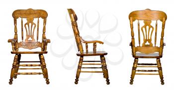 Royalty Free Clipart Image of a Collage of Antique Chairs