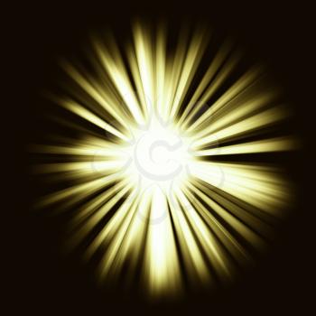 Royalty Free Clipart Image of Beams of Light