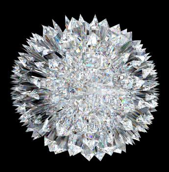 Royalty Free Clipart Image of a Crystal Sphere 
