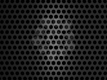 Royalty Free Clipart Image of a Close-up of a Black Grill