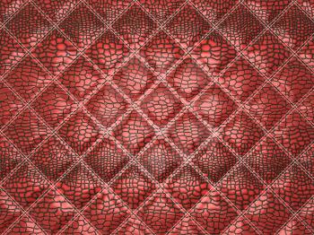 Royalty Free Clipart Image of a Red Alligator Skin Background