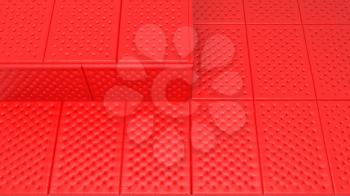 Royalty Free Clipart Image of Red Mattresses 