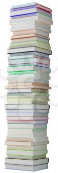 Royalty Free Clipart Image of a Stack of Books 