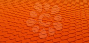 Orange Leather stitched background with scales texture. Large resolution
