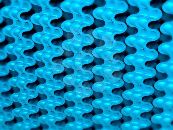 Blue Wavy Scales pattern or texture. Useful for design