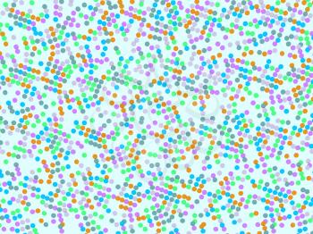Polka dot pattern with colorful circles. Large size