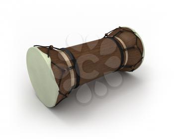 Royalty Free Clipart Image of an African Talking Drum