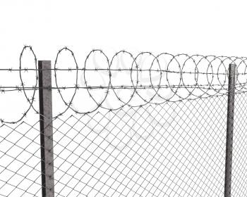 Royalty Free Clipart Image of a Chainlink Fence