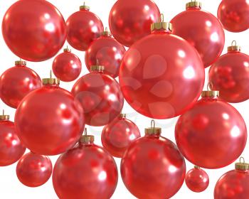 Royalty Free Clipart Image of a Christmas Ornament Background