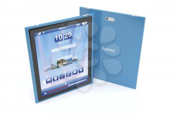 Royalty Free Clipart Image of a Tablet Computers