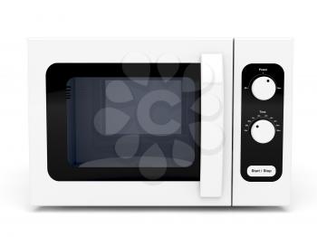 Royalty Free Clipart Image of a Microwave Oven