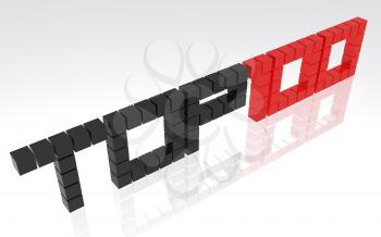 Royalty Free Clipart Image of Top 100