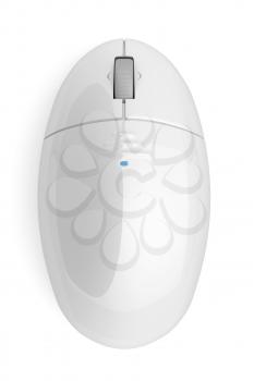 Top view of wireless computer mouse