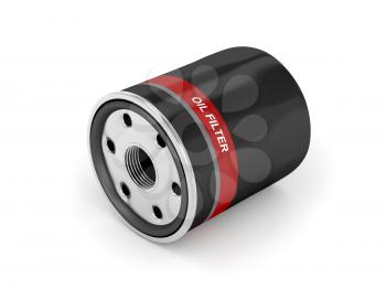 Royalty Free Clipart Image of an Automobile Oil Filter