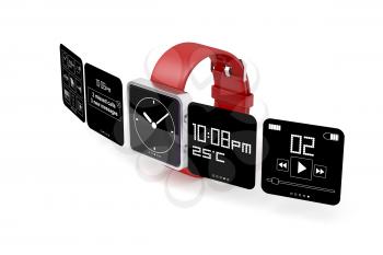 Royalty Free Clipart Image of a Smart Watch