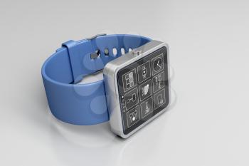 Royalty Free Clipart Image of a Smart Watch