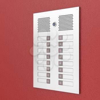 Royalty Free Clipart Image of an Intercom