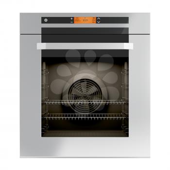 Royalty Free Clipart Image of an Electric Oven
