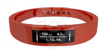 Fitness tracker isolated on white background