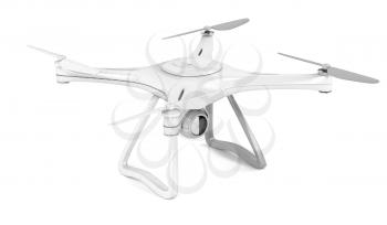 3D model of unmanned aerial vehicle (drone) with visible wire-frame