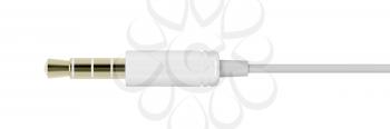 3.5mm headphone jack on a white background, 3D illustration