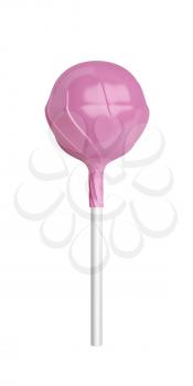 Lollipop isolated on white background, 3D illustration