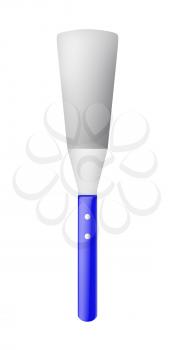 Top view of cooking spatula, isolated on white background