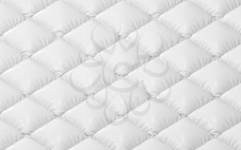 A white cushion of air, 3d rendering. Computer digital drawing.