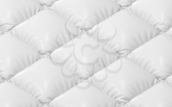 A white cushion of air, 3d rendering. Computer digital drawing.