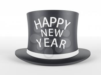 Royalty Free Clipart Image of a Happy New Year Hat