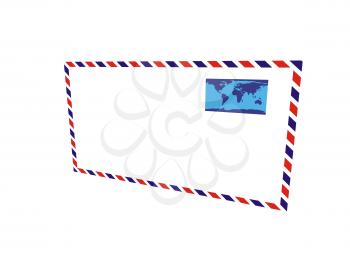 Old post envelope, background 