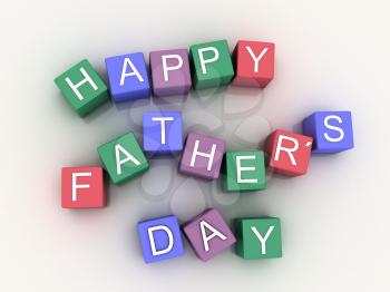 3d image Happy Father´s Days 