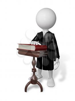 Royalty Free Clipart Image of a Lawyer