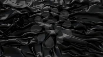 3D Illustration Abstract Black Background with Glare
