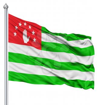 Royalty Free Clipart Image of the Flag of Abkhazia