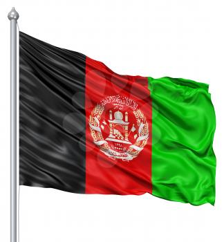 Royalty Free Clipart Image of the Flag of Afghanistan