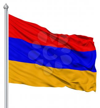 Royalty Free Clipart Image of the Flag of Armenia