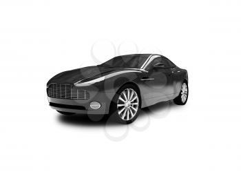 Royalty Free Clipart Image of an Aston Martin