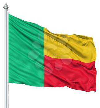 Royalty Free Clipart Image of the Flag of Benin