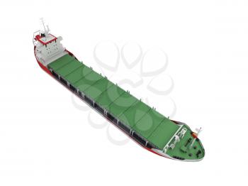 Royalty Free Clipart Image of a Cargo Ship
