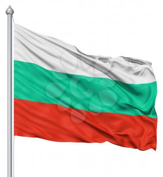 Royalty Free Clipart Image of the Flag of Bulgaria