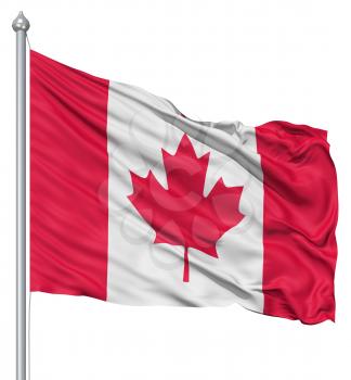 Royalty Free Clipart Image of a Canadian Flag