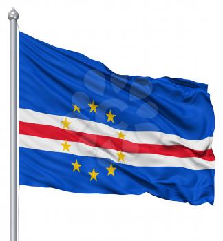 Royalty Free Clipart Image of the Flag of Cape Verde