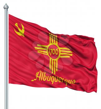 Royalty Free Clipart Image of the Albuquerque Flag