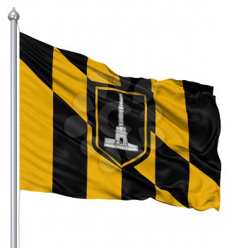 Royalty Free Clipart Image of the Baltimore City Flag