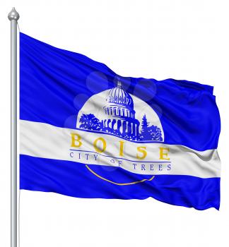 Royalty Free Clipart Image of the Boise City Flag