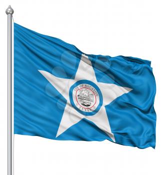 Royalty Free Clipart Image of the Houston City Flag
