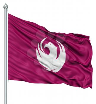 Royalty Free Clipart Image of the Phoenix City Flag