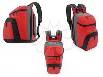 Royalty Free Clipart Image of Backpacks